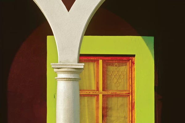 Mexico: Mexico, Veracruz, Tlacotalpan. Window and arch of home. by Jaynes Gallery