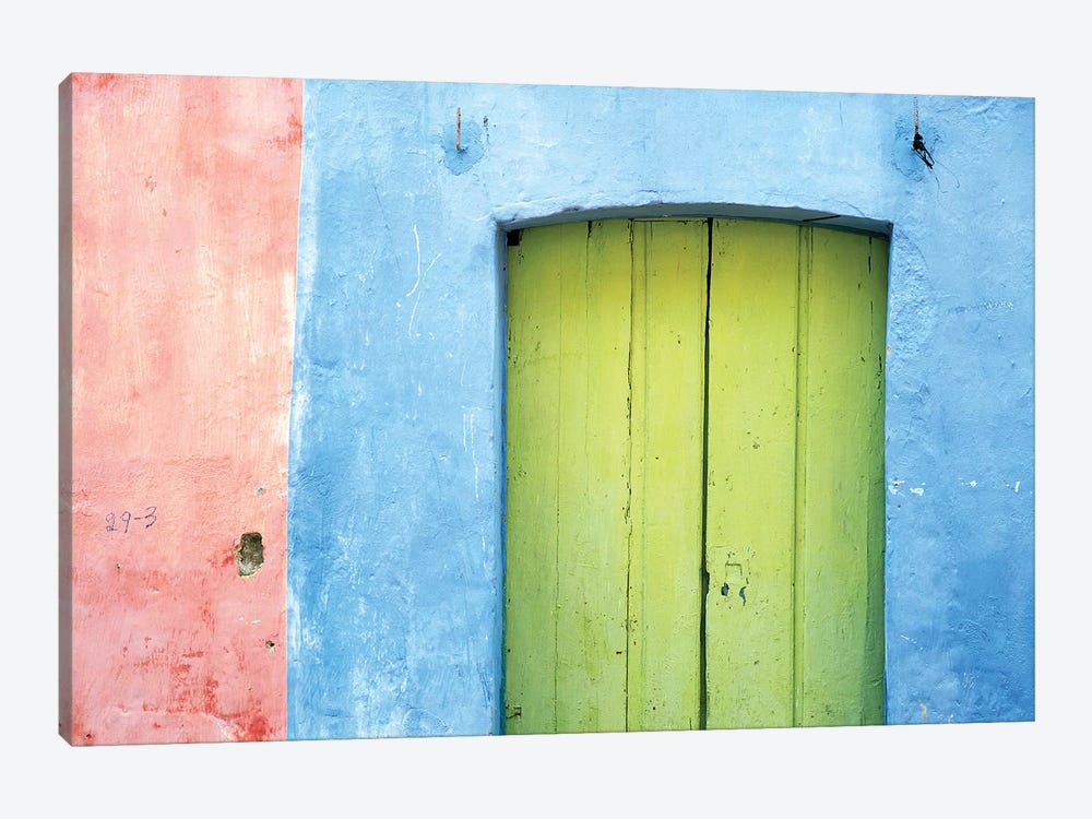 South America, Brazil. Colorful house exterior and door.  by Jaynes Gallery 1-piece Canvas Art