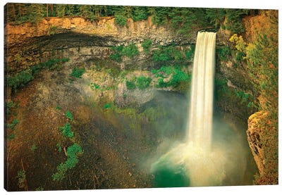 Canada, British Columbia. Brandywine Falls landscape. Canvas Art Print - British Columbia Art