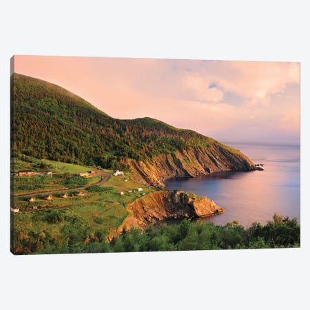 Canada, Nova Scotia, Meat Cove. Sunset on Cape Breton Island. Canvas Print #JYG451} by Jaynes Gallery Canvas Art