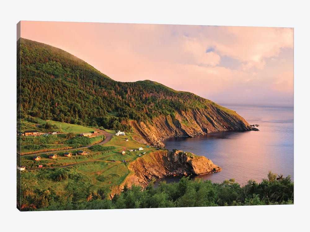 Canada, Nova Scotia, Meat Cove. Sunset on Cape Breton Island. by Jaynes Gallery 1-piece Art Print