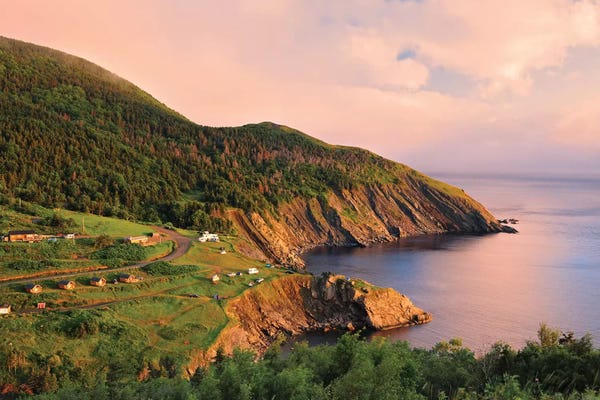 Nova Scotia: Canada, Nova Scotia, Meat Cove. Sunset on Cape Breton Island. by Jaynes Gallery
