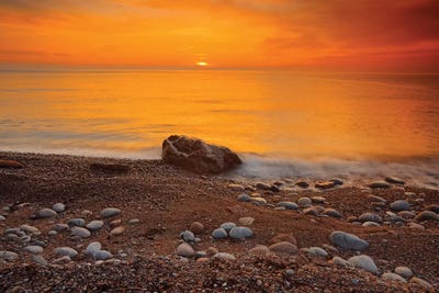 Canada, Nova Scotia, Pleasant Bay. Sunset on Gulf of St. Lawrence. by Jaynes Gallery art print