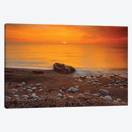Canada, Nova Scotia, Pleasant Bay. Sunset on Gulf of St. Lawrence. Canvas Print #JYG452} by Jaynes Gallery Canvas Artwork
