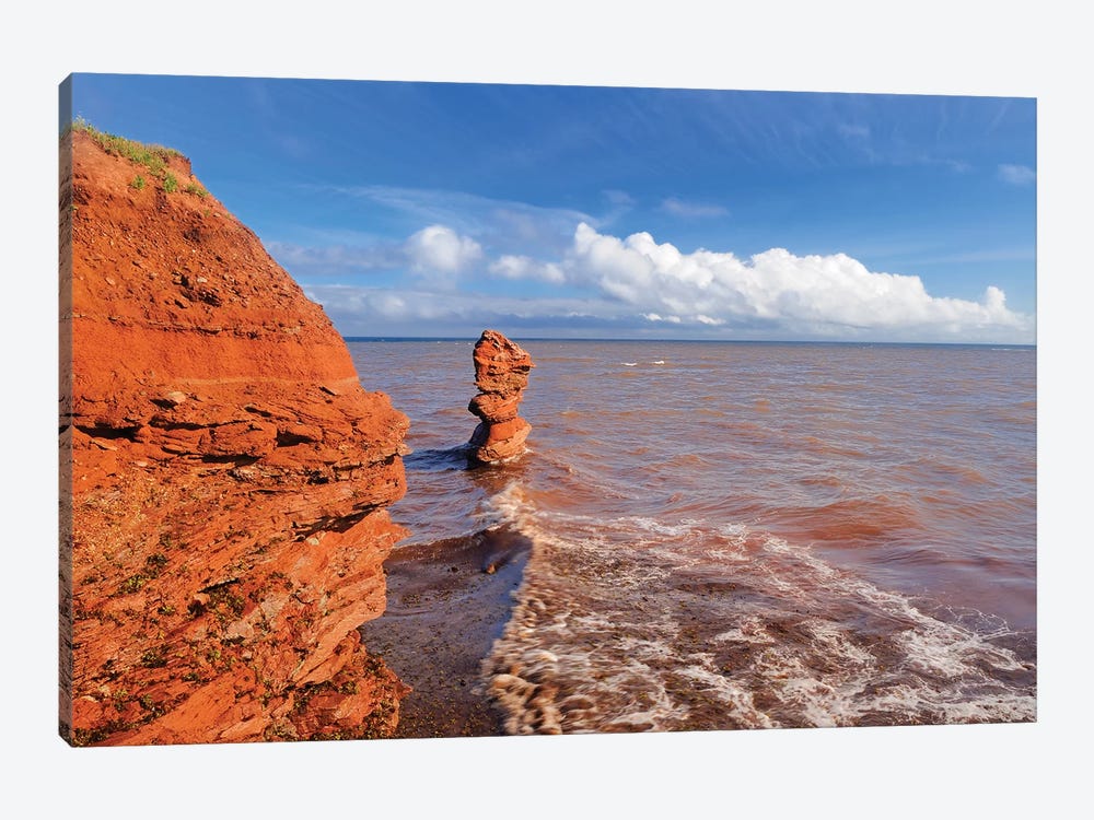 Canada, Prince Edward Island, North Cape. Shoreline of Gulf of St. Lawrence. by Jaynes Gallery 1-piece Canvas Art