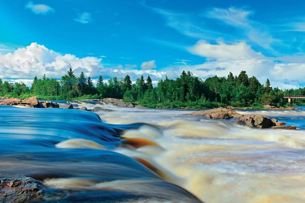Quebec: Canada, Quebec, Saint-Felicien. Chutes a Michel on Ashuapmushuan River. by Jaynes Gallery