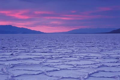 USA, California, Death Valley National Park. Salt flats at sunset. by Jaynes Gallery canvas print