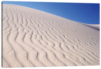 USA, California, Death Valley National Park. Sand dune patterns at Eureka Sand Dunes. Canvas Art Print - Death Valley National Park Art