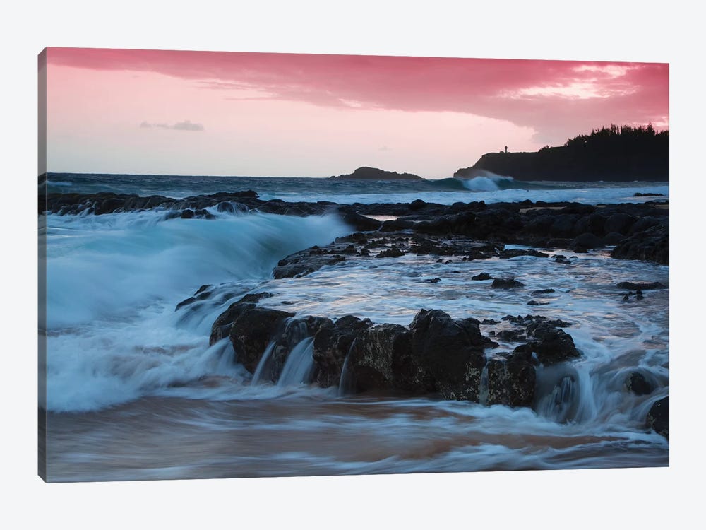 USA, Hawaii, Kauai. Cloudy morning at Secret Beach. by Jaynes Gallery 1-piece Art Print
