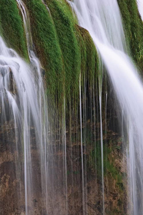 USA, Idaho, Caribou National Forest. Fall Creek Waterfalls scenic.