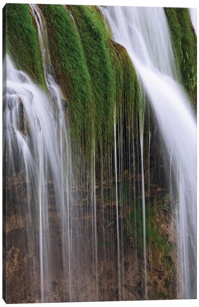 USA, Idaho, Caribou National Forest. Fall Creek Waterfalls scenic. Canvas Art Print - Idaho Art