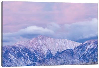 USA, Nevada, White Mountains. Sunset on Boundary Peak. Canvas Art Print