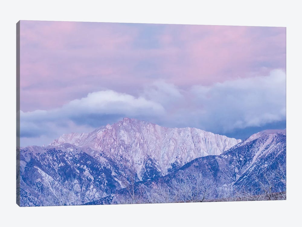 USA, Nevada, White Mountains. Sunset on Boundary Peak. by Jaynes Gallery 1-piece Art Print