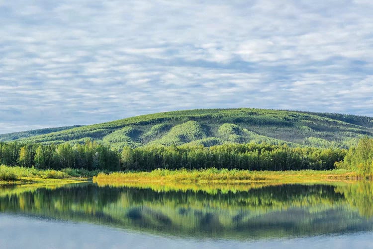 USA, Alaska, Olnes Pond. Landscape with pond reflection.