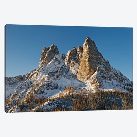 USA, Washington State. Liberty Bell Mountain in winter sunrise. Canvas Print #JYG785} by Jaynes Gallery Canvas Print