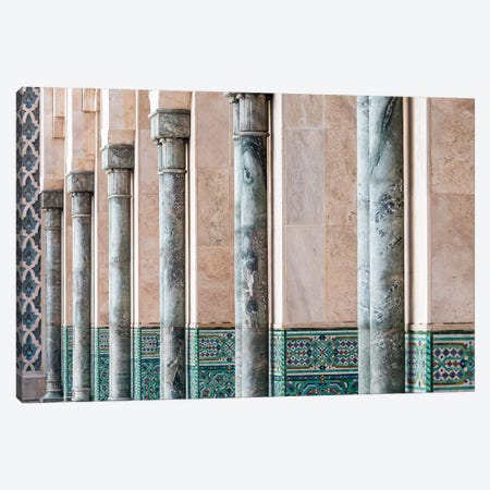 Africa, Morocco, Casablanca. Close-Up Of Mosque Exterior. Canvas Print #JYG809} by Jaynes Gallery Canvas Print