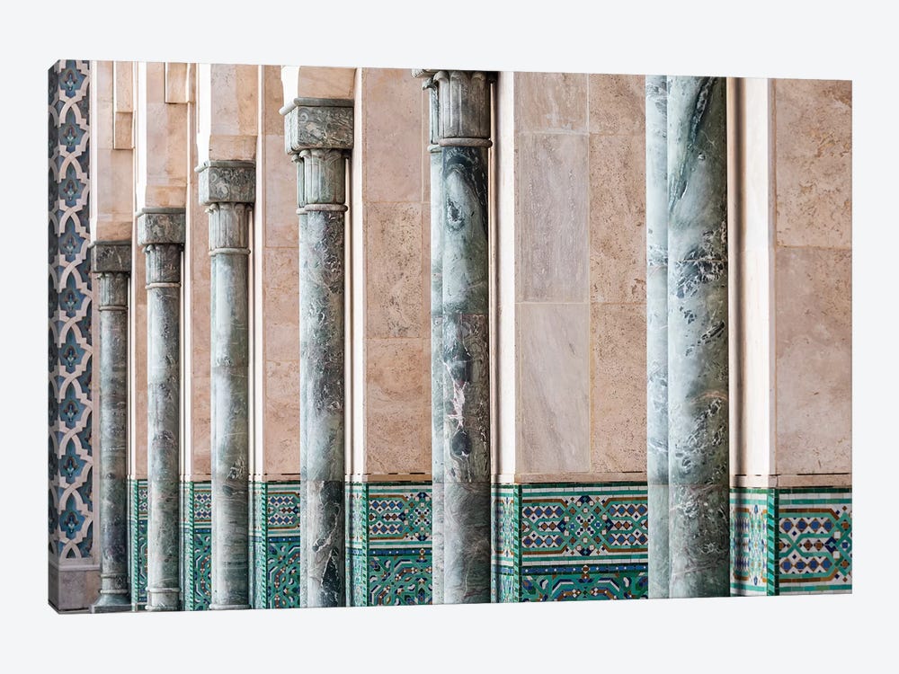 Africa, Morocco, Casablanca. Close-Up Of Mosque Exterior. by Jaynes Gallery 1-piece Canvas Art