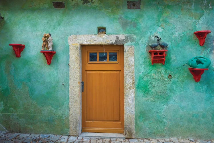 Czech Republic, Cesky Krumlov. House Exterior. by Jaynes Gallery wall art