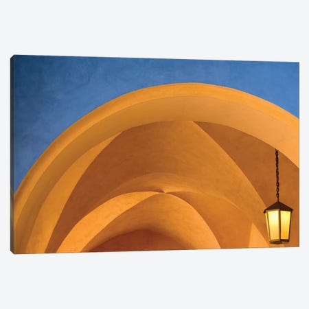 Czech Republic, Prague. Building Arches And Lamp. Canvas Print #JYG896} by Jaynes Gallery Canvas Print