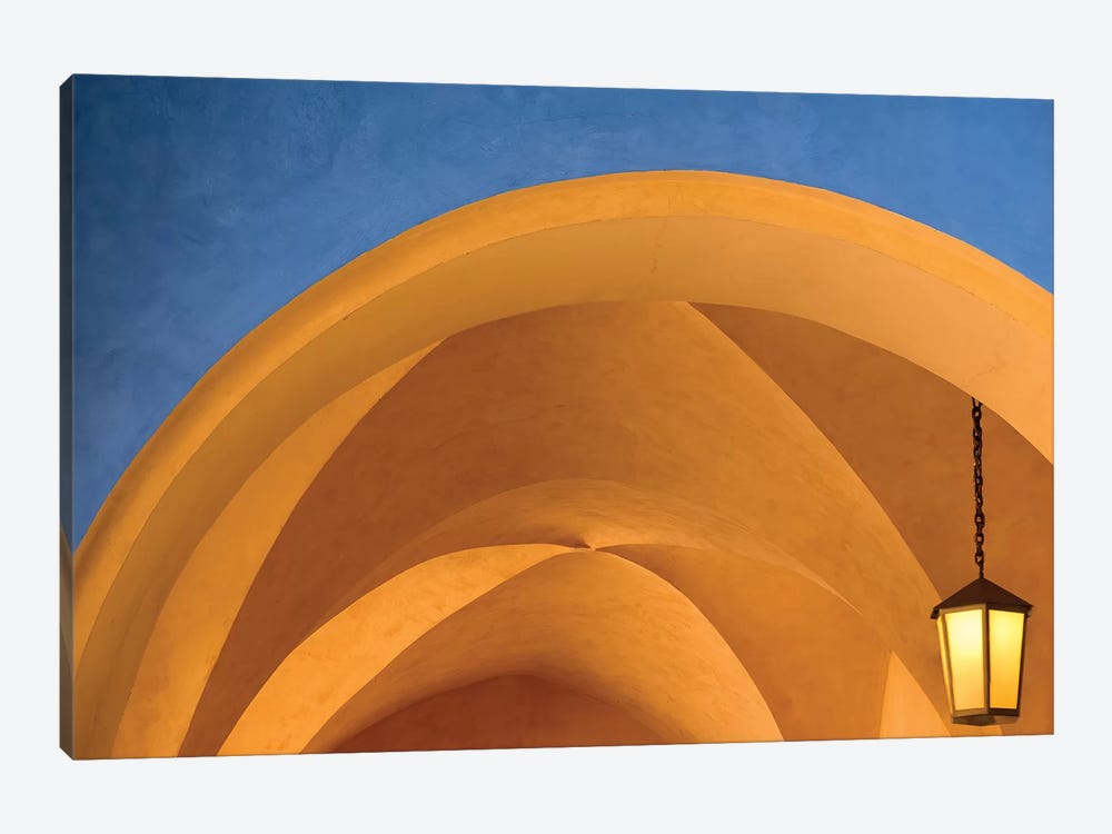 Czech Republic, Prague. Building Arches And Lamp. by Jaynes Gallery 1-piece Canvas Wall Art