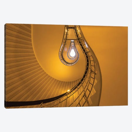Czech Republic, Prague. Stairwell In The House Of The Black Madonna. Canvas Print #JYG898} by Jaynes Gallery Canvas Art