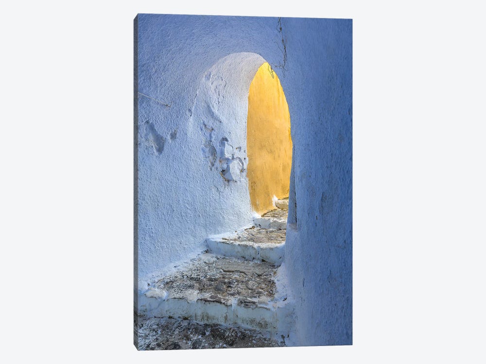 Europe, Greece, Santorini, Pyrgos. Building Passageway. by Jaynes Gallery 1-piece Canvas Art