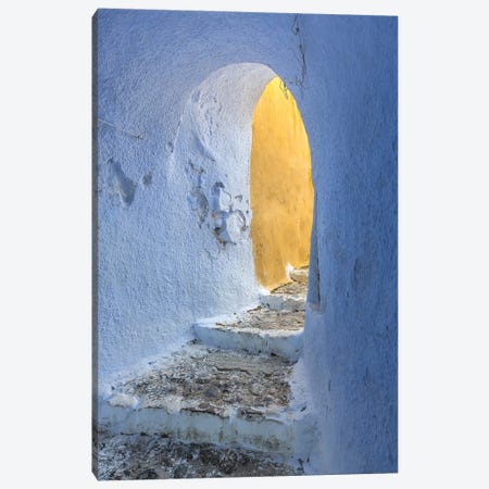 Europe, Greece, Santorini, Pyrgos. Building Passageway. Canvas Print #JYG919} by Jaynes Gallery Canvas Art Print