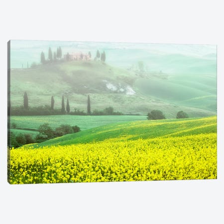 Europe, Italy, Tuscany. The Belvedere Villa Landmark And Farmland. Canvas Print #JYG931} by Jaynes Gallery Canvas Art Print
