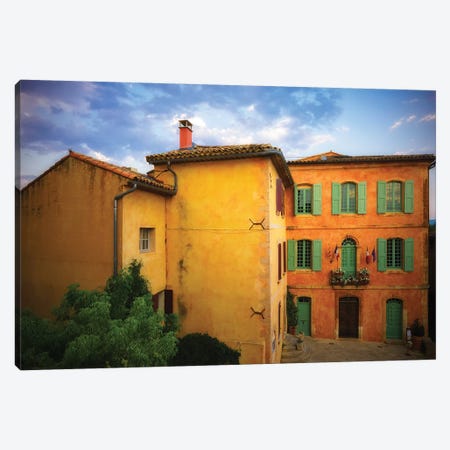 France, Roussillon. Painted House In Village. Canvas Print #JYG947} by Jaynes Gallery Canvas Art Print