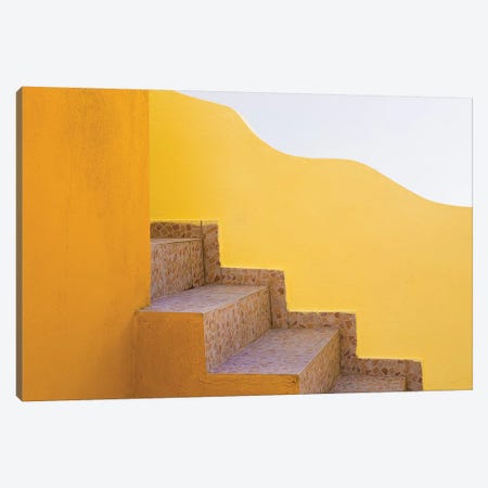 Greece, Santorini. Stairs And Building Shapes. Canvas Print #JYG955} by Jaynes Gallery Canvas Wall Art