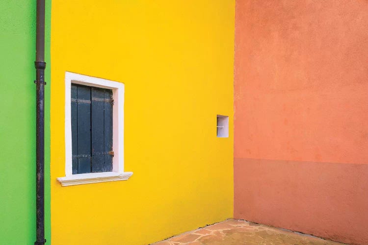 Italy, Burano. Colorful House Walls.