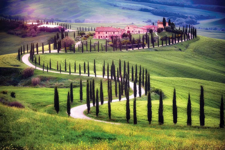 Italy, Tuscany, Val D'Orcia. Farm Landscape.