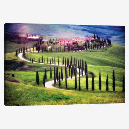 Italy, Tuscany, Val D'Orcia. Farm Landscape. Canvas Print #JYG980} by Jaynes Gallery Canvas Artwork