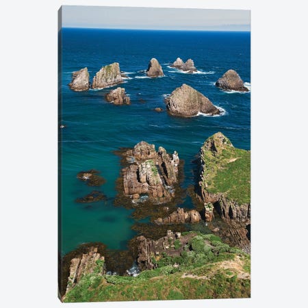 New Zealand, South Island. Ocean View From Nugget Point. Canvas Print #JYG992} by Jaynes Gallery Canvas Art Print