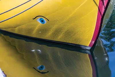 Usa, Alaska, Craig. Bow Of A Sailboat In Water. by Jaynes Gallery framed wall art