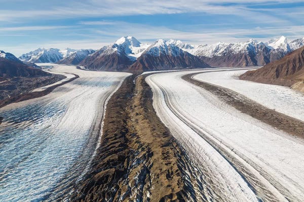 Yukon: Canada, Yukon Territory, St. Elias Mountains and Kaskawulsh Glacier. by Jaynes Gallery