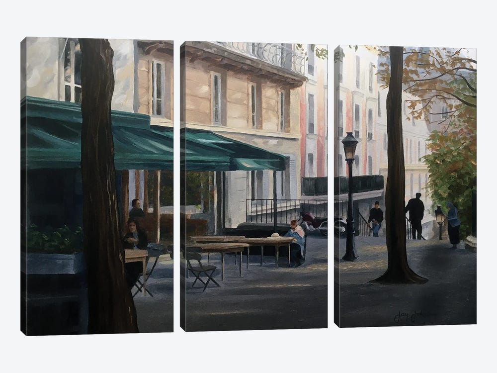Quiet In Paris by Jay Johnson 3-piece Canvas Art