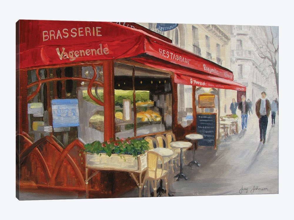 Cafe Vagenende by Jay Johnson 1-piece Canvas Wall Art