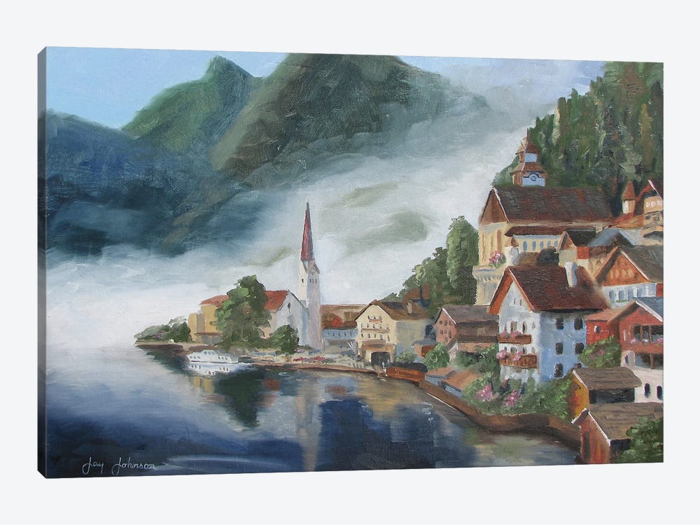 Hallstatt Austria by Jay Johnson 1-piece Canvas Art