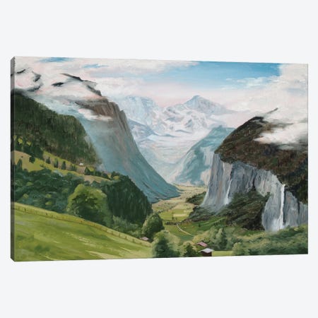 Lauterbrunnen Valley Canvas Print #JYJ36} by Jay Johnson Canvas Print