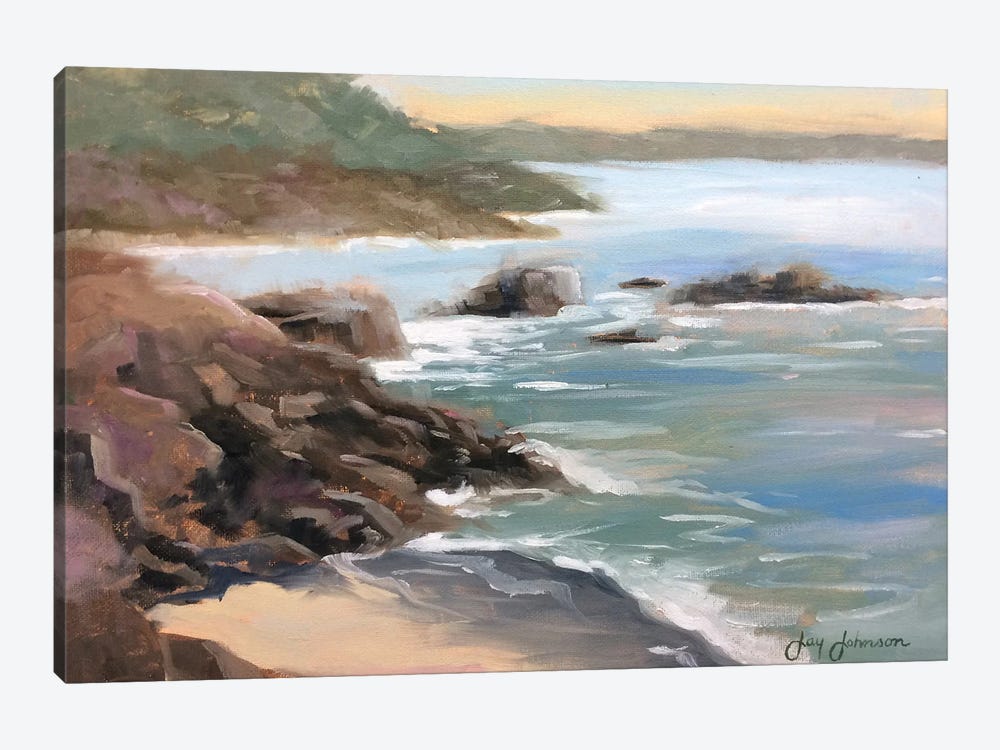 Leo Carillo Beach Sketch IV by Jay Johnson 1-piece Canvas Art