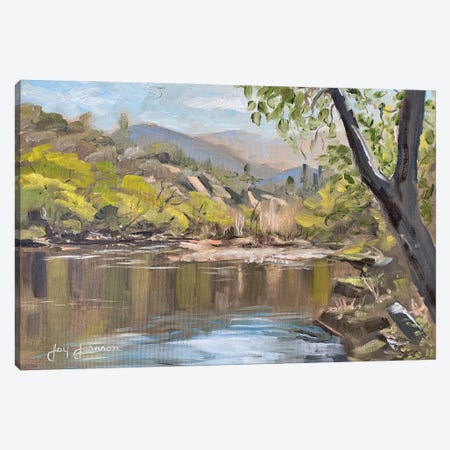Looking Down River From Under The Bridge Canvas Print #JYJ42} by Jay Johnson Canvas Print