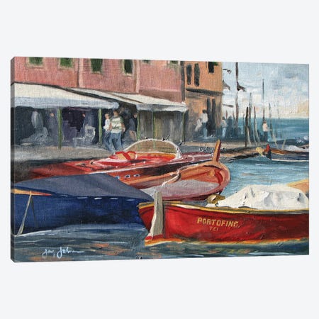 Portofino Afternoon Canvas Print #JYJ52} by Jay Johnson Canvas Wall Art