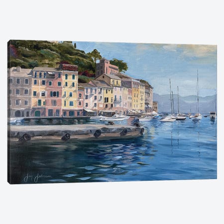 Portofino Canvas Print #JYJ53} by Jay Johnson Canvas Artwork