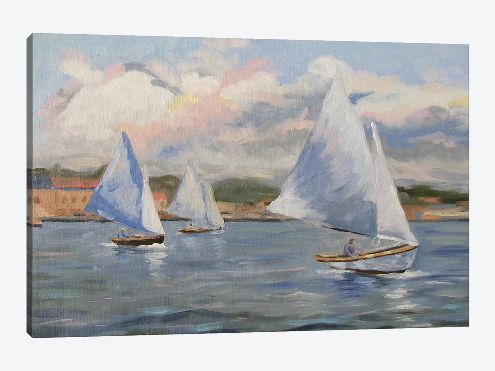 Sailing Sunday by Jay Johnson 1-piece Canvas Art Print