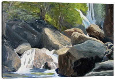 The River Starts Canvas Art Print - Zen Garden