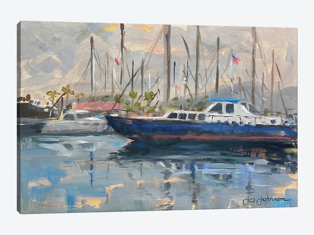 Ventura Harbor IV by Jay Johnson 1-piece Canvas Wall Art