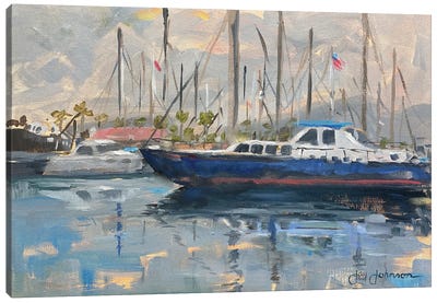 Ventura Harbor IV Canvas Art Print - Jay Johnson