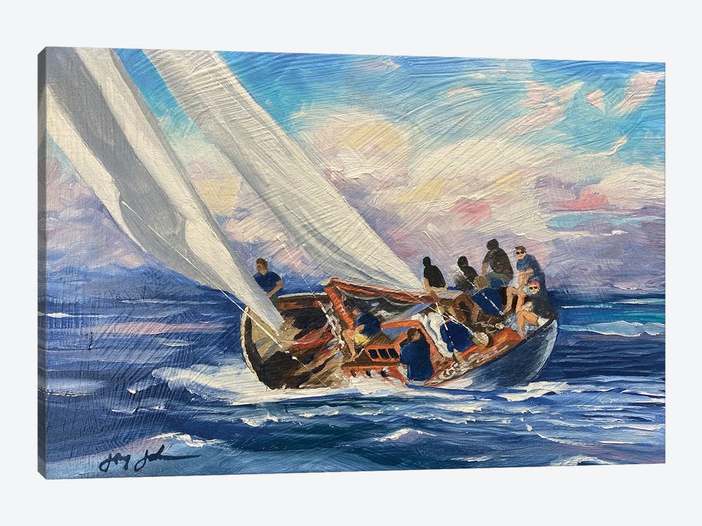 Yacht Club by Jay Johnson 1-piece Canvas Artwork