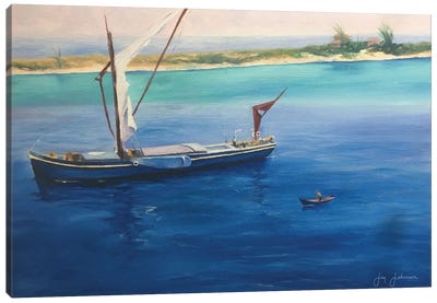 Blue Bahama Canvas Art Print - Jay Johnson